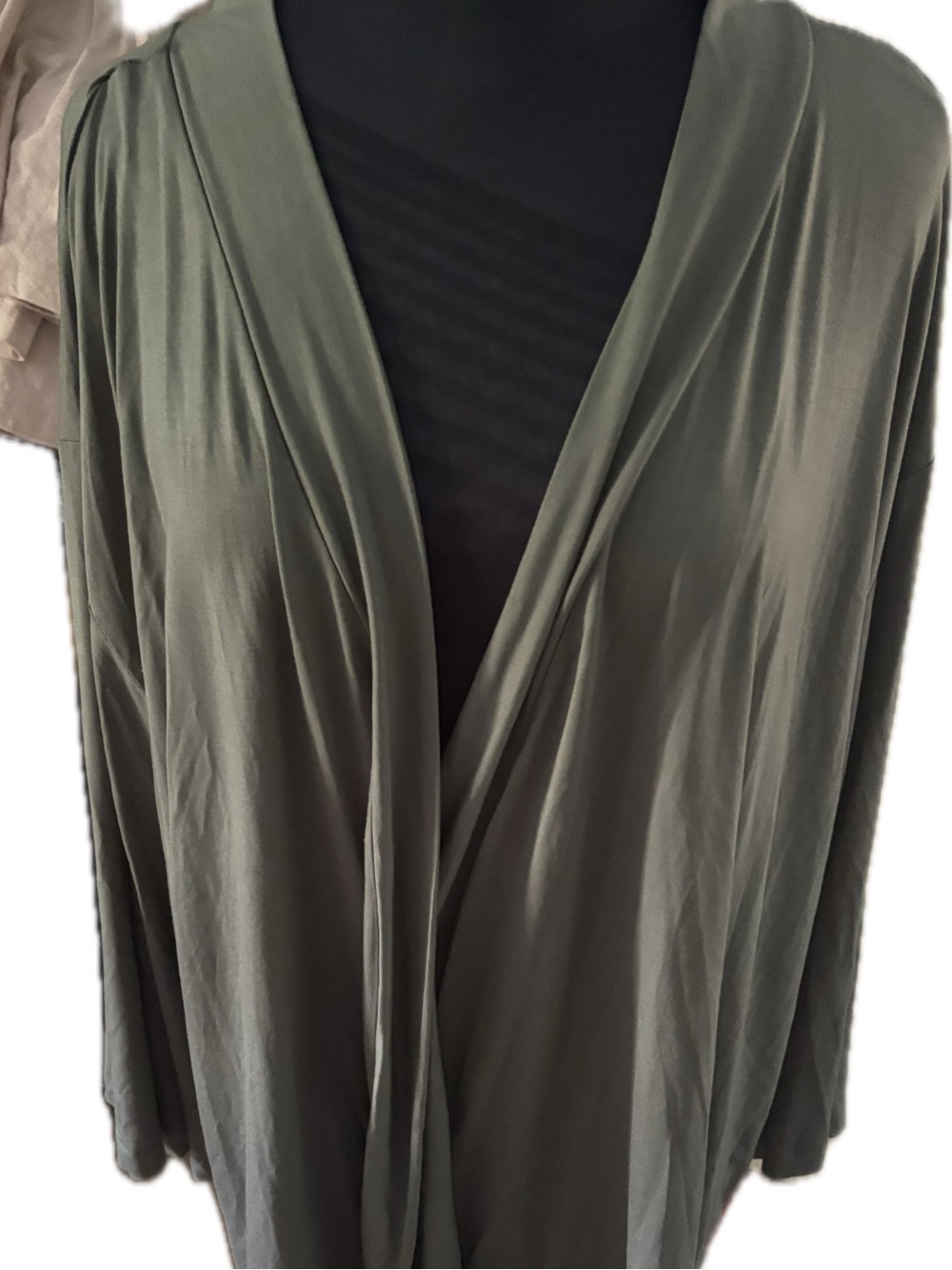 Olive Green Women's Open Front intimates robe xxl